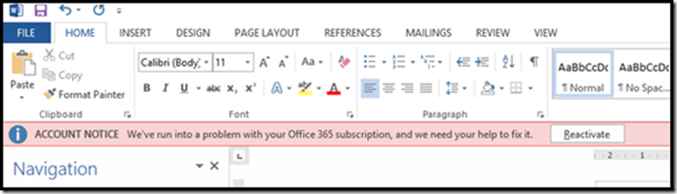 Stuck In Office 365 S Subscription Reactivate Account Loop