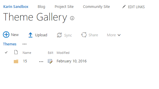 SharePoint Theme Gallery