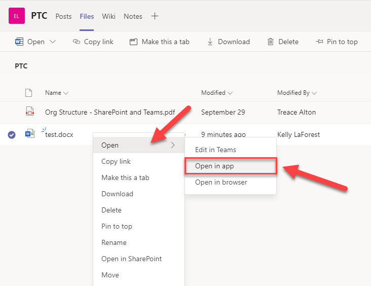 how to open microsoft teams app