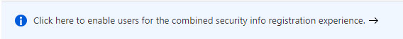 Machine generated alternative text:
Method 
FID02 security Key 
Microsoft Authenticator passwordless sign In 
Text message 
Target 
1 group 
1 group 
Enabled 