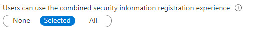 Machine generated alternative text:
Method 
FID02 security Key 
Microsoft Authenticator passwordless sign In 
Text message 
Target 
1 group 
1 group 
Enabled 