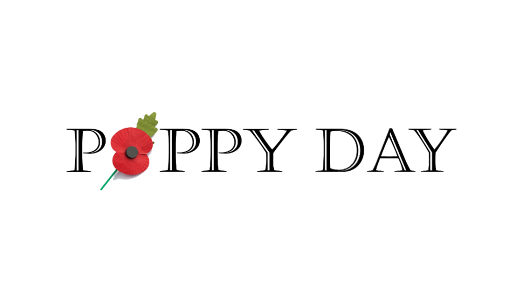 Poppy Day background for Remembrance Day Virtual Calls