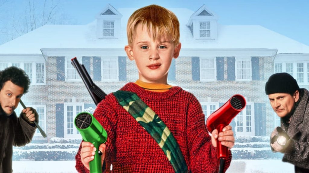 Christmas movie themed virtual call backgrounds Home Alone